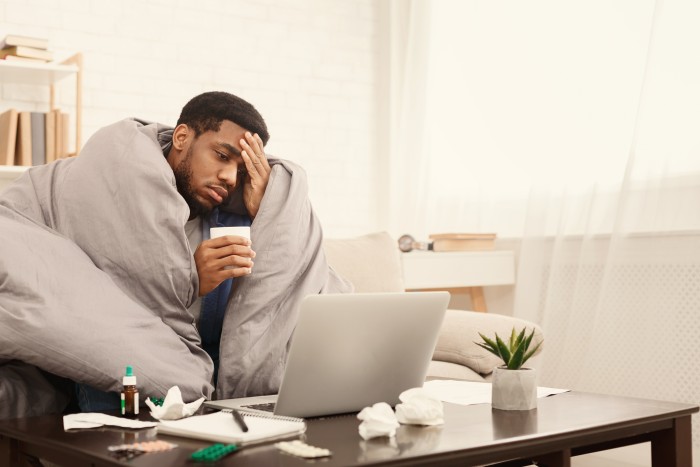 employee not engaging when off sick